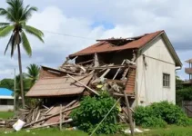 desabamento de residência em Aracaju
