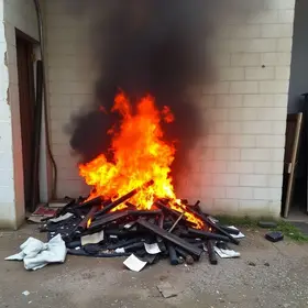 explosão de fogareiro