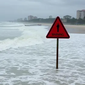 maré alta em Aracaju