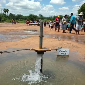 falta de água