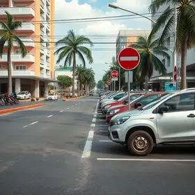 estacionamento proibido na Avenida Coelho e Campos